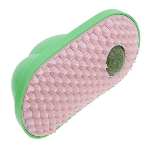 Cat scratching post massage tool for kittens, cat corner brush wall selfgroomer