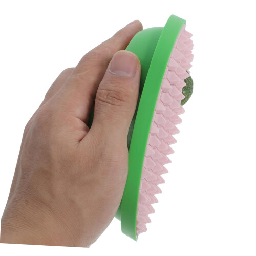 Cat scratching post massage tool for kittens, cat corner brush wall selfgroomer 1