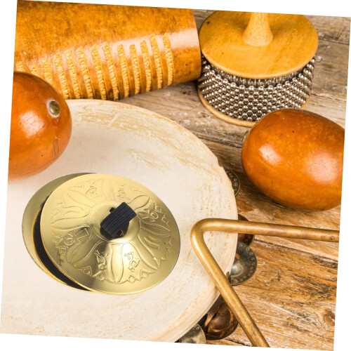 belly dance accessories, performance props, finger cymbals gold, small copper instruments 1