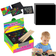 Rainbow scratch paper, note cards, doodle pads for girls ages 3 and up