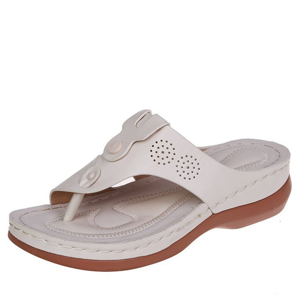 White Bunion Corrector For Women Sandals, Pain Relief Hallux Valgus (, 5 Uk)
