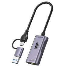4K60FPS HDTV Captures Card with Type C Adapters for Gaming