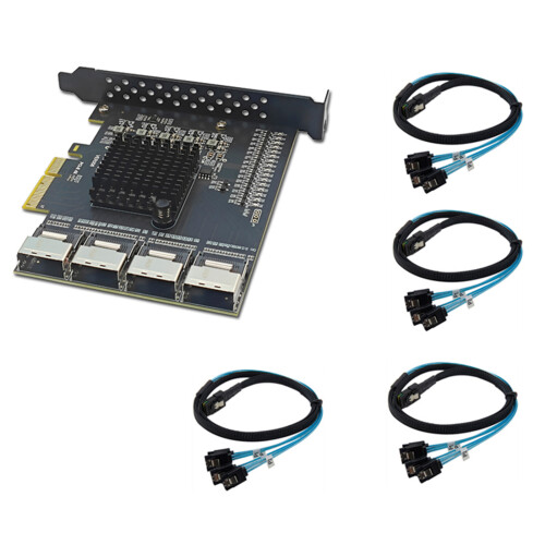 4-Port-PCIe-USB3.0-Erweiterungskartenadapter mit 5 Gbit/s