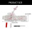 Lightweight Lace Fabric Keyboard Strap Adhesive-Plush cat claws 4