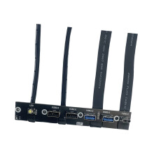 PC-Gehäuse Front-IO-Modul 5 USB-Port einschließlich USB-Schwarz
