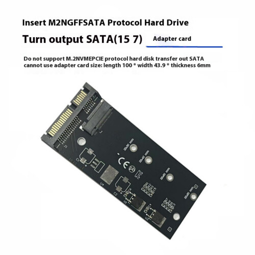 SATA3 Adapter M.2 SATA3 (15+7) naar M.2 SATA3 Adapter M.2 1