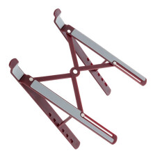 Vertikaler Laptop-Ständer, platzsparender Desktop-Ständer,-Rot