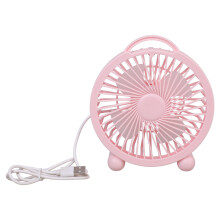 Mini ventilateur de poche en plastique, fonctionne avec-Rose