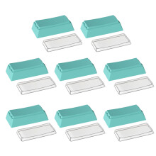 8Pcs PBT Blank Keycap Original Profile 2U Gaming-Lake blue