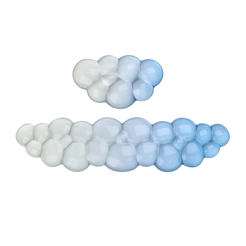 Cloud Pattern Ergonomic Wrist Support Set- And Gradi Blue/White 7732000435027