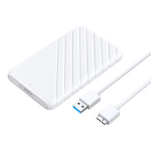 Boîtier de rangement externe USB3.0 2.5 pouces, boîtier de-Blanc