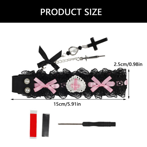 Stylish Adhesive Keyboard Strap Fabric Keyboard Ribbon with 2