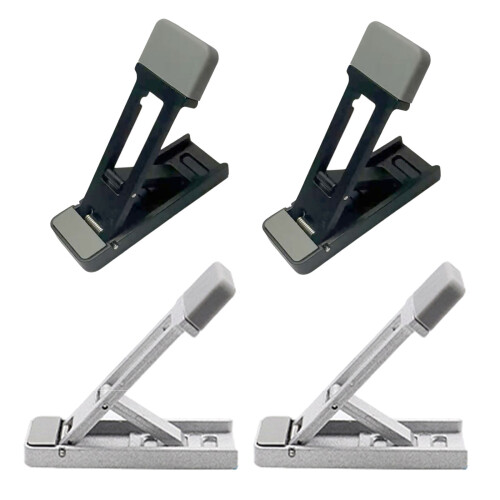 Support pliable pour ordinateur Portable, 2 pièces, support-Noir 1