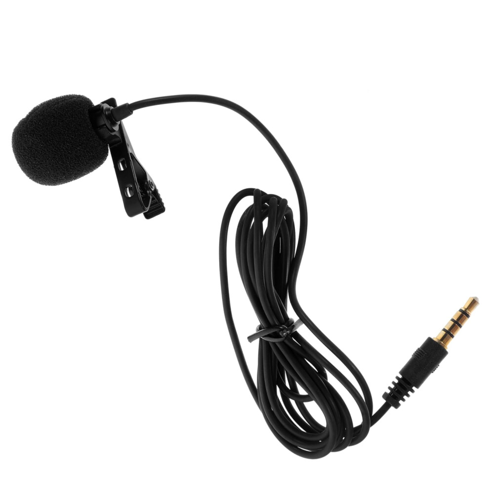 Lapel Condenser Microphone Omnidirectional Recording Microphone For Mobile Phones Online Teaching Video Calls 9426802276596