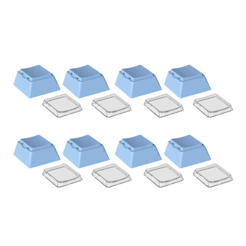 Jeu de capuchons de touches de hauteur originale, 8-Bleu clair