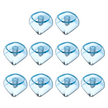 10Keys MOA Profile PC Blank 1U Backlits Keycaps Suit for-Blue