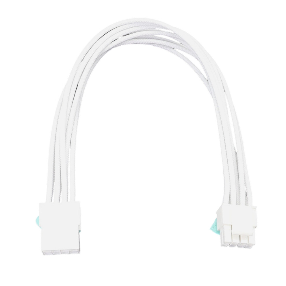 30Cm Flexible 8Pin Cpu Power Supply Extension Cord Secure- White 7732000435492