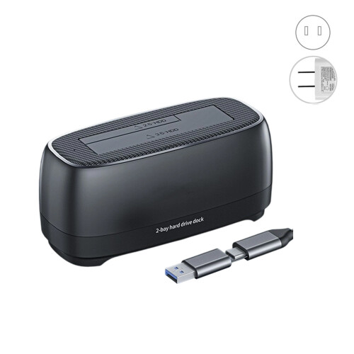 Extern Double Bay HDD-Standaard stijl TypeC dubbele interface