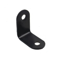 10pcs Black Stainless Steel L Shaped Brackets HeavyDuty Right Angle Furniture Corner Brace