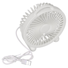 Handheld USB-miniventilator Hoge windcirculatie Ergonomische-Wit