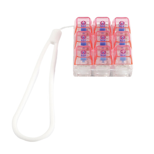 Testeur de commutateurs de clavier mécaniques à-Rose transparent