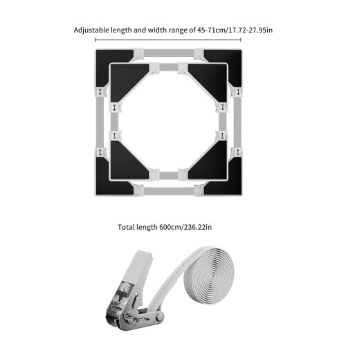 Heavy Duty Plastic Adjustable Refrigerator Stand Reduce-Black 2