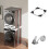 Heavy Duty Plastic Adjustable Refrigerator Stand Reduce-Black 2