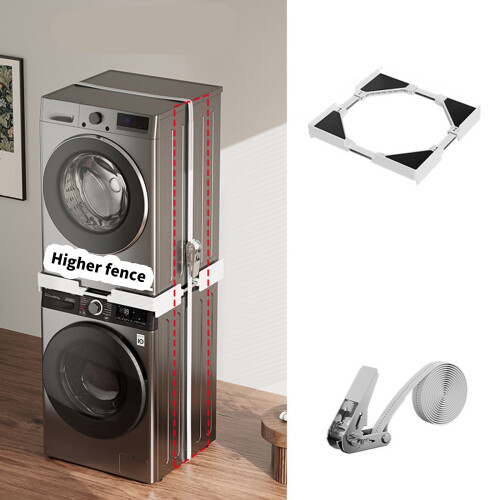 Heavy Duty Plastic Adjustable Refrigerator Stand Reduce-Black 1