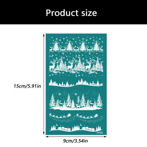 Christmas Earring Paper Template for Craft Art Projects-SY207 2