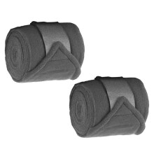 Portable Fleece Lined Equine Leg Covers Sweat-Gray 2pcs