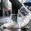5 Pair Elastic Water Resistant Shoe Shield Clear-Short style 5