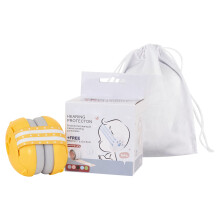 Portable Baby Sound Dampening Ear-Yellow earmuffs Yell