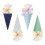 Fabric Ice Cream Shaped Gift Bowknot Accent Perfect-Deep Blue 7