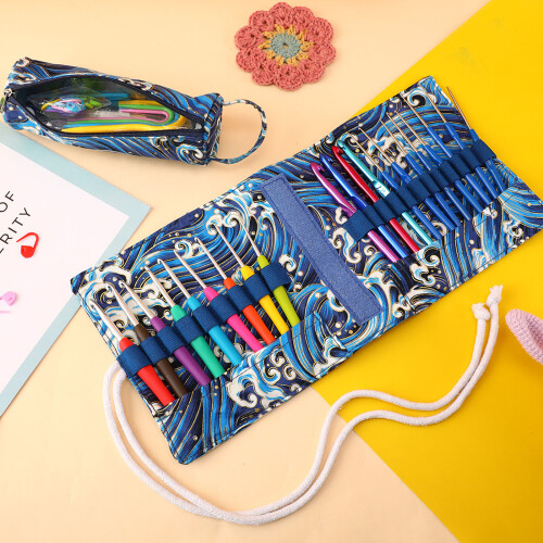 Knitting Needle Case Crochet Hook-National style waves 2