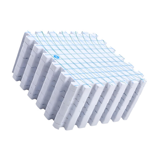 9Pcs Knitting Blocking Board 12x12Inch Gridded Knit-White