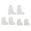5 Pair Elastic Water Resistant Shoe Shield Clear-Short style 2