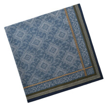 Stylish Men's Cotton Jacquard Handkerchief Super Absorbent-Blue