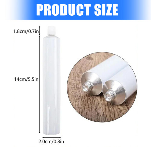 10 stuks draagbare verfbuizen samendrukbare aluminium container 2