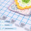 9Pcs Knitting Blocking Board 12x12Inch Gridded Knit-White 7