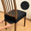 Waschbarer, elastischer Esszimmerstuhl-Sitzbezug-Flacher Moka 6
