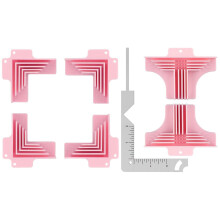 Supports en acier inoxydable pour structure portative-rose