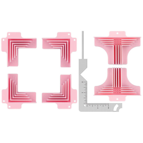 Supports en acier inoxydable pour structure portative-rose