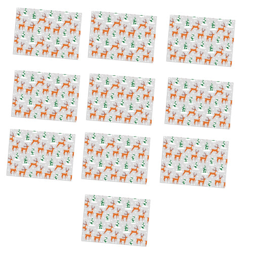 Feuilles d'emballage de conception de renne de dessin-Style I