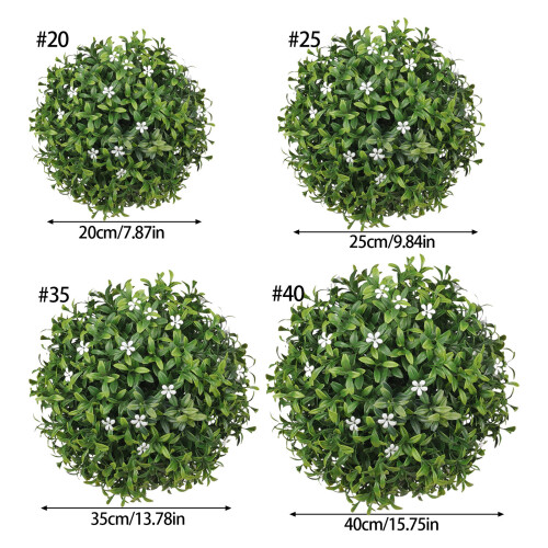 Artificial Grass Sphere Artificial Topiary Plant Ball For-40CM 1