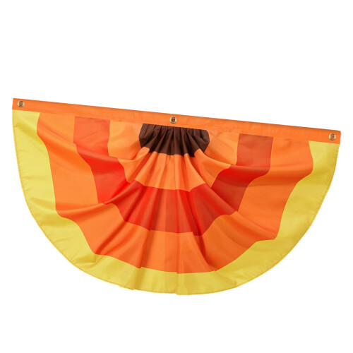 2 drapeaux en forme d'éventail sur le thème de-60x120cm Style 2
