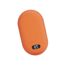 Pocket Sized Hand Warmer 3000mAh Battery Rapid Heating-Orange