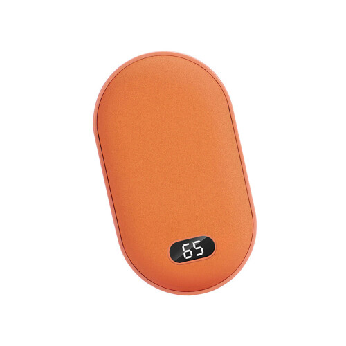 Pocket Sized Hand Warmer 3000mAh Battery Rapid Heating-Orange