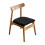 Dining Chair Covers Silver Fabric Antifouling-Black 1