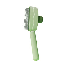 Pet Massage Comb For Gentle Deshedding And Coat Care ABS-Green