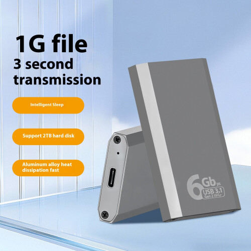 Aluminum mSATA External Drive Enclosure Fast USB 3.1 Heat 1